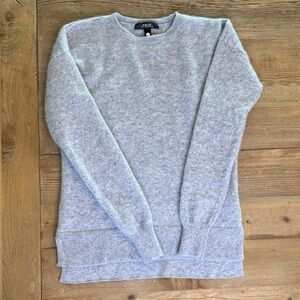 Aqua Kids Cashmere Light Gray Pullover